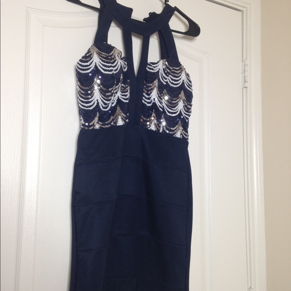 Navy club dress